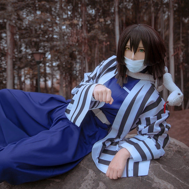 Demon Slayer Iguro Obanai Cosplay Costume Halloween Suit Uniform for Men Women