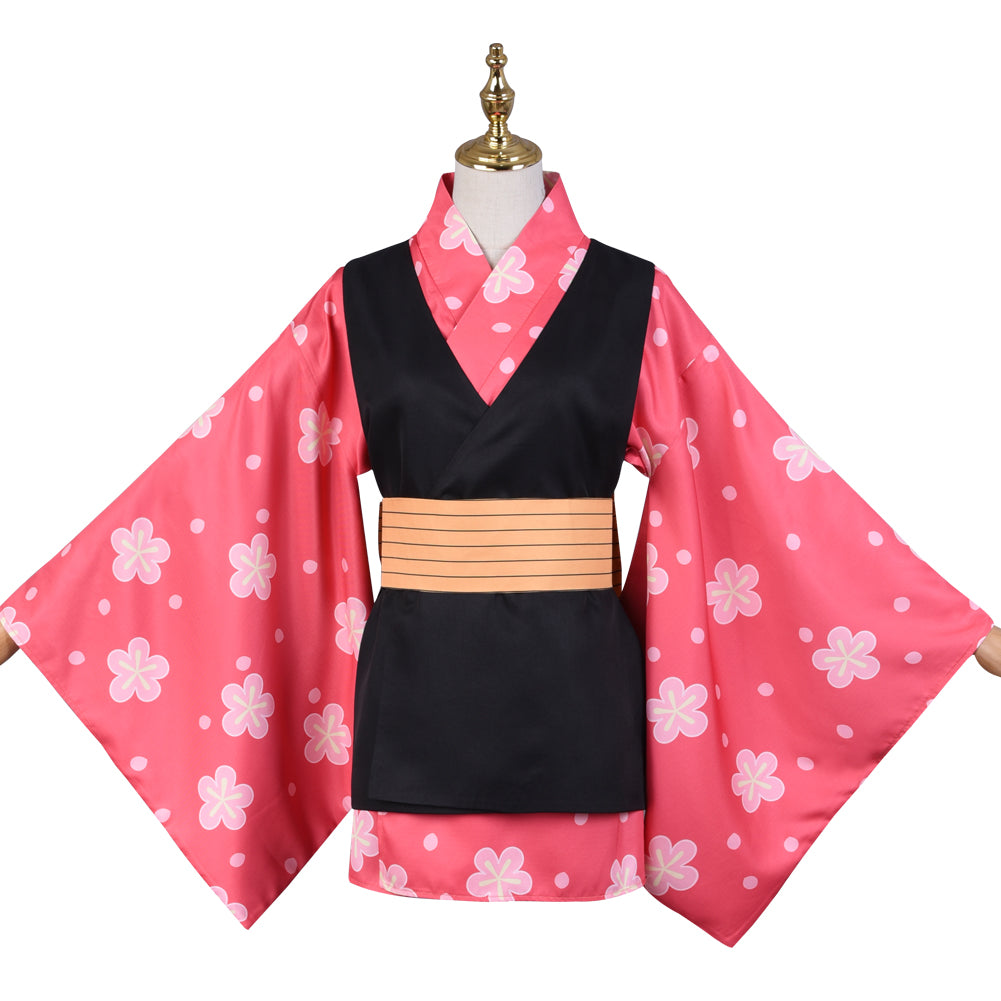 Demon Slayer Makomo Cosplay Costume Kimono Cardigan Suit Robe Cloak