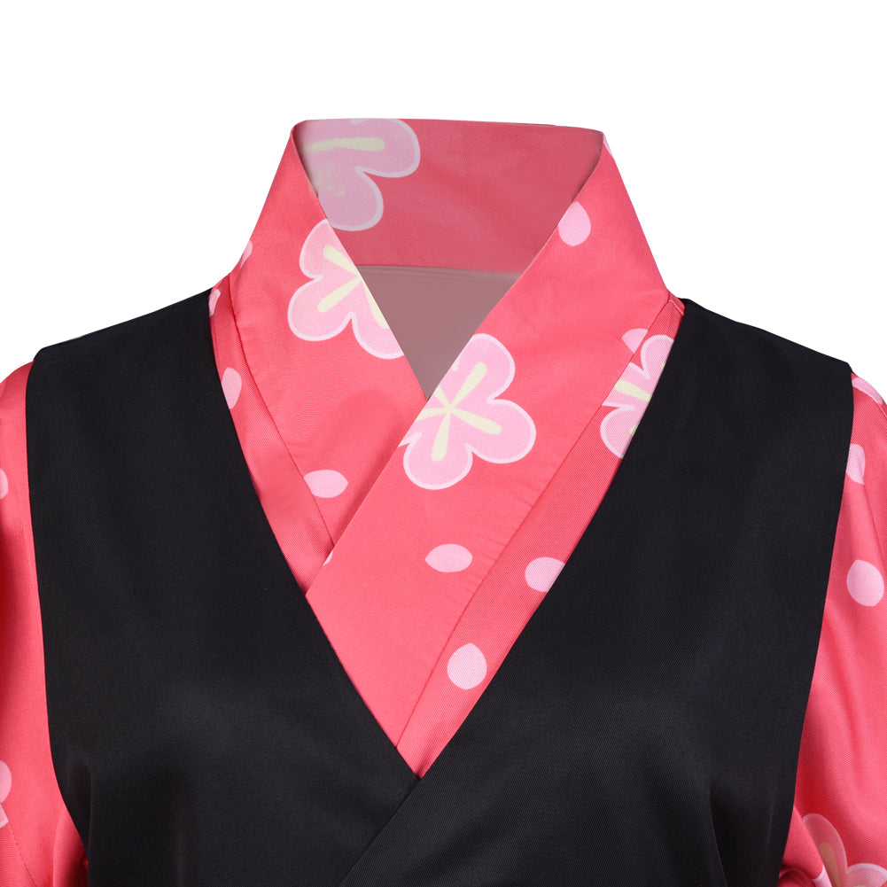 Demon Slayer Makomo Cosplay Costume Kimono Cardigan Suit Robe Cloak