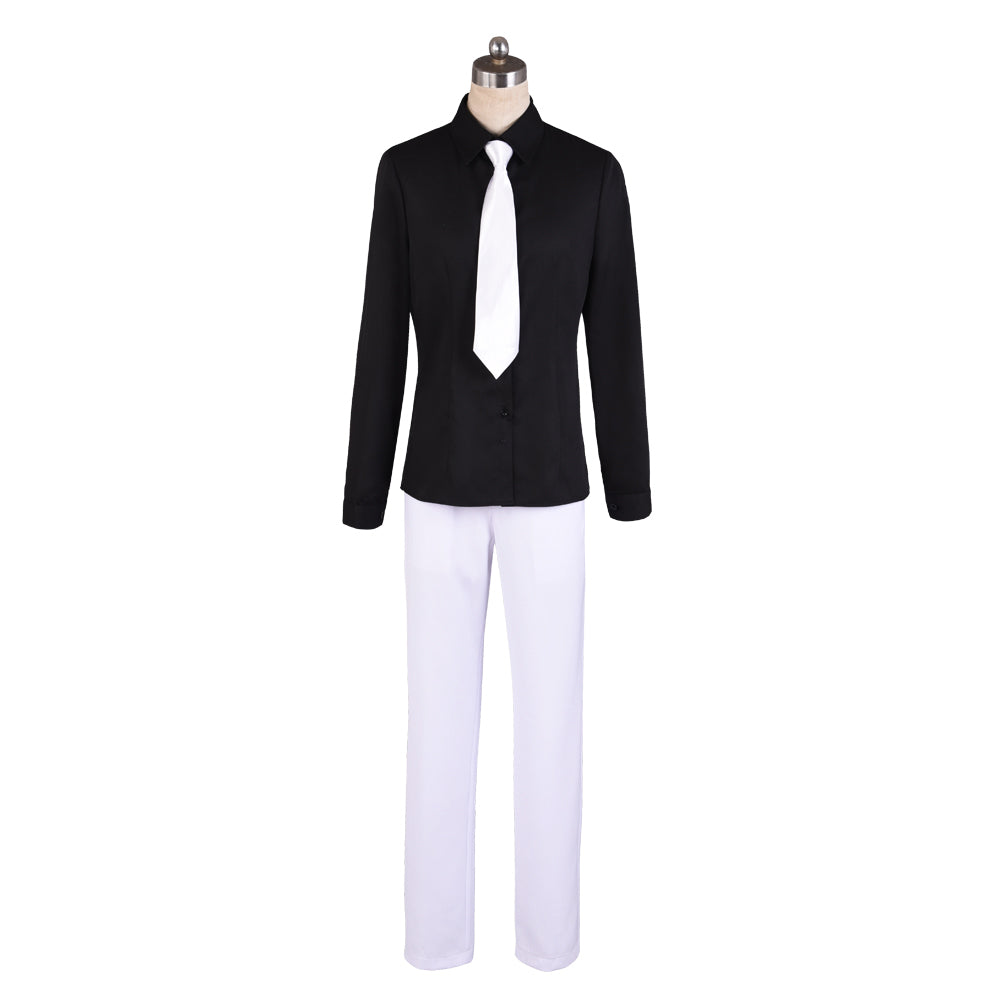 Demon Slayer Kibutsuji Muzan Cosplay Costume Black Suit Uniform Full Sets
