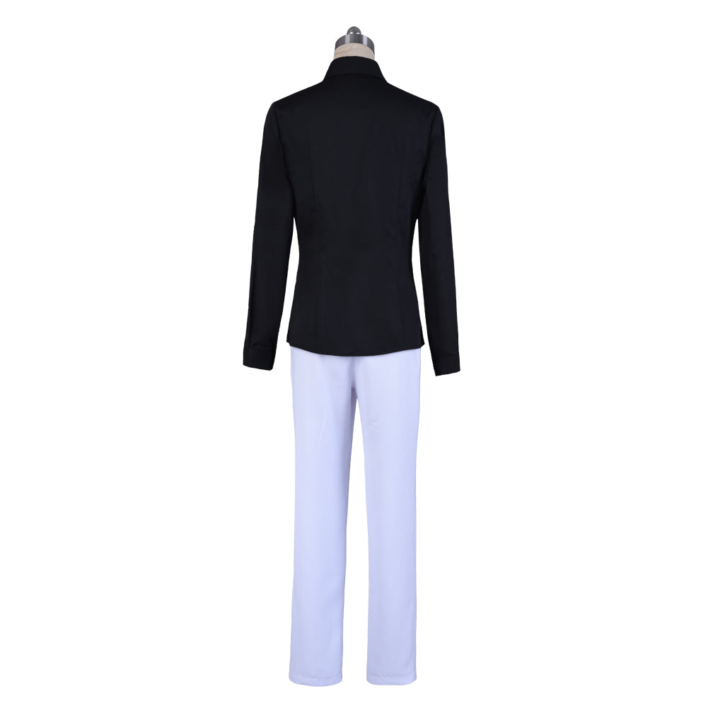 Demon Slayer Kibutsuji Muzan Cosplay Costume Black Suit Uniform Full Sets