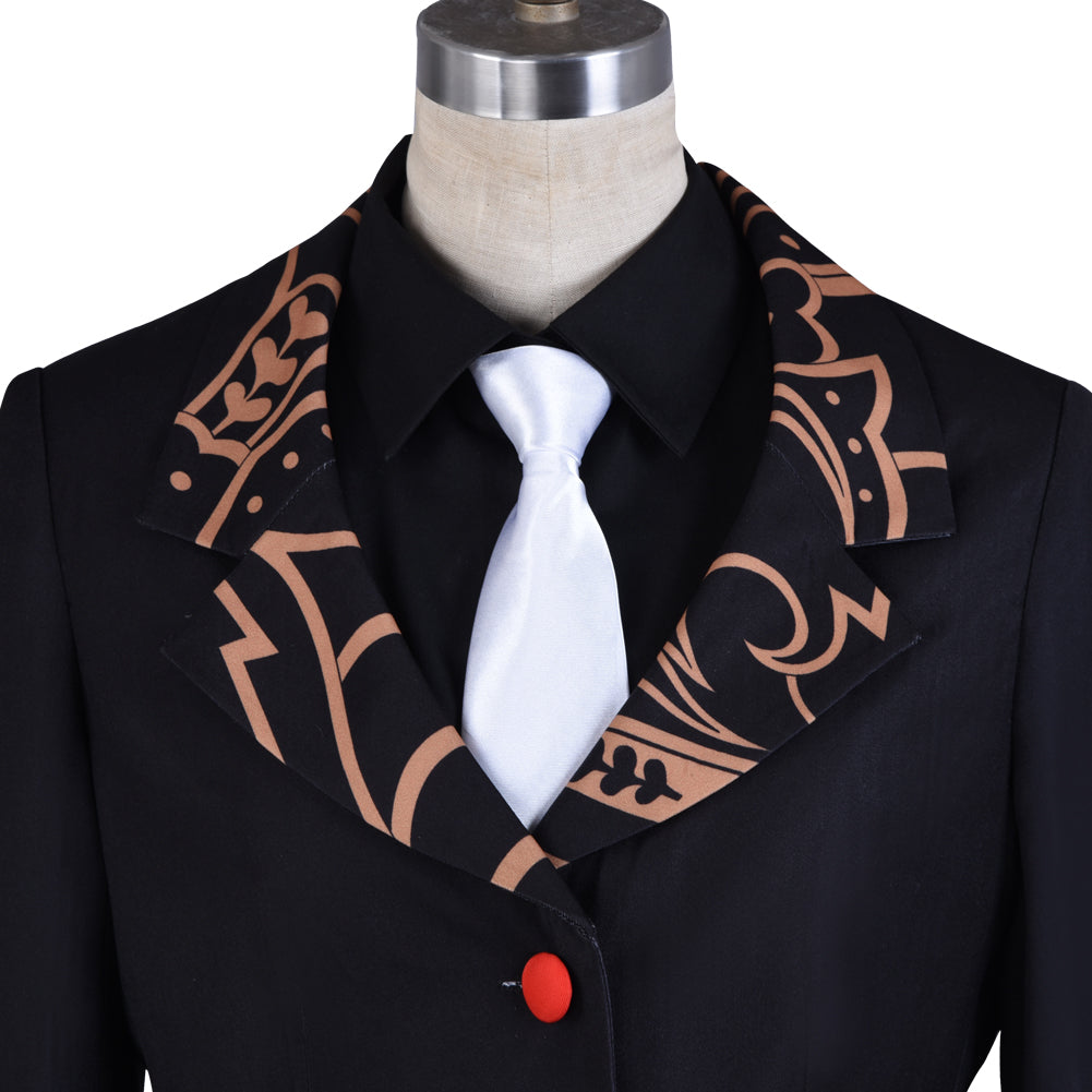 Demon Slayer Kibutsuji Muzan Cosplay Costume Black Suit Uniform Full Sets