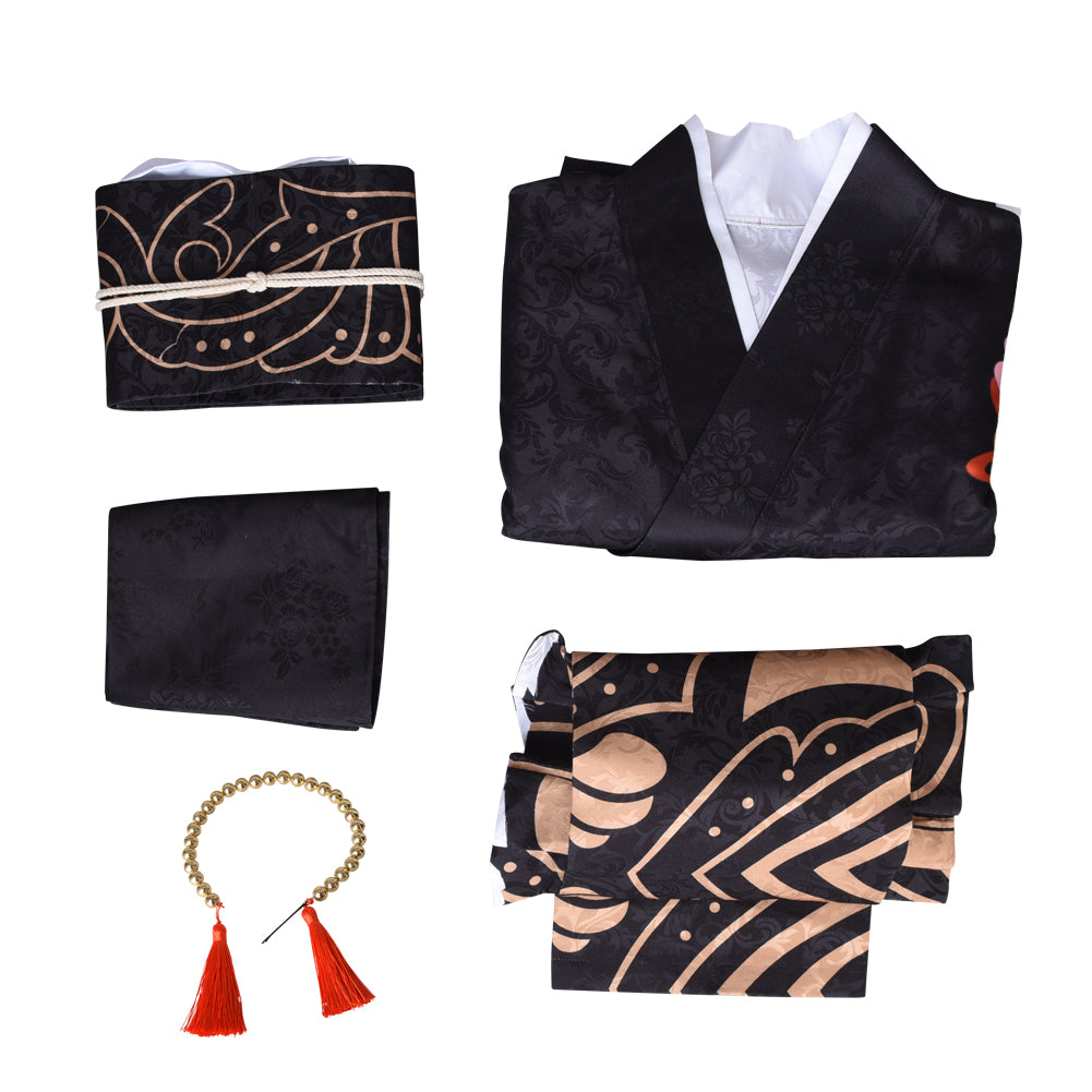 Demon Slayer Kibutsuji Muzan Cosplay Costume Kimono Dress Suit Full Sets