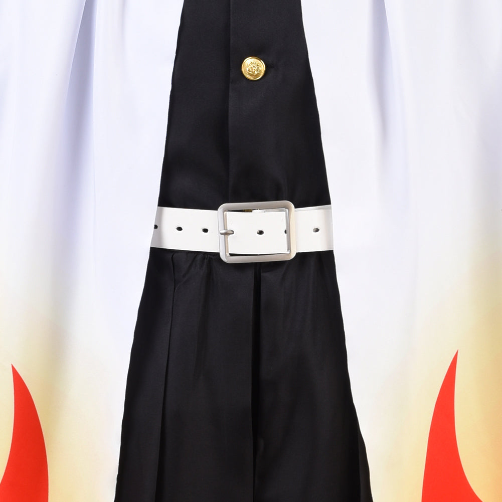 Demon Slayer Rengoku Kyoujurou Cosplay Costume Kimono Cardigan Suit Robe Cloak