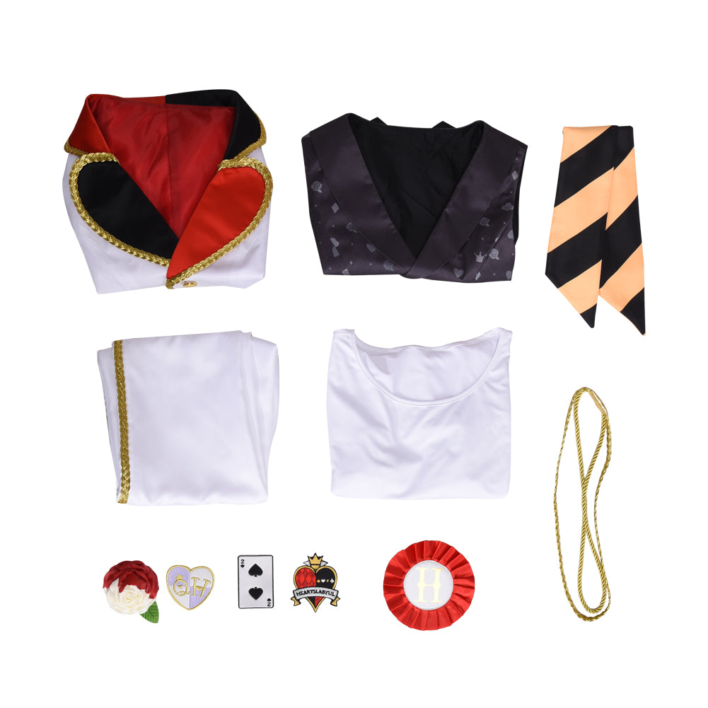 Twisted Wonderland Deuce Cosplay Costume Heartslabyul Alice in Wonderland Cosplay Suit Full Sets Uniform