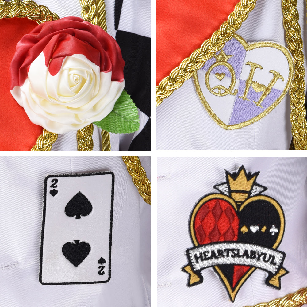Twisted Wonderland Deuce Cosplay Costume Heartslabyul Alice in Wonderland Cosplay Suit Full Sets Uniform