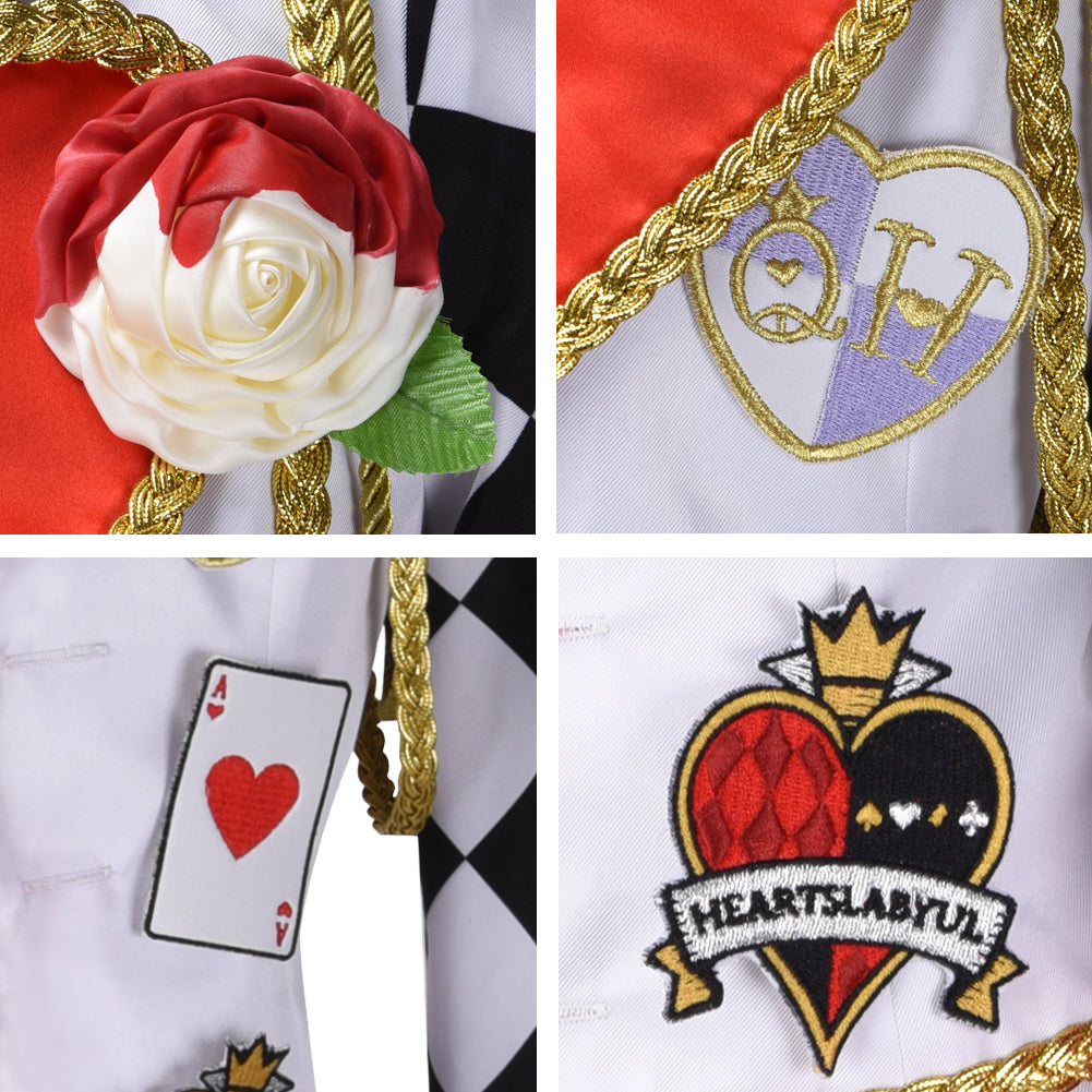 Twisted Wonderland Ace Cosplay Costume Heartslabyul Alice in Wonderland Cosplay Suit Full Sets Uniform