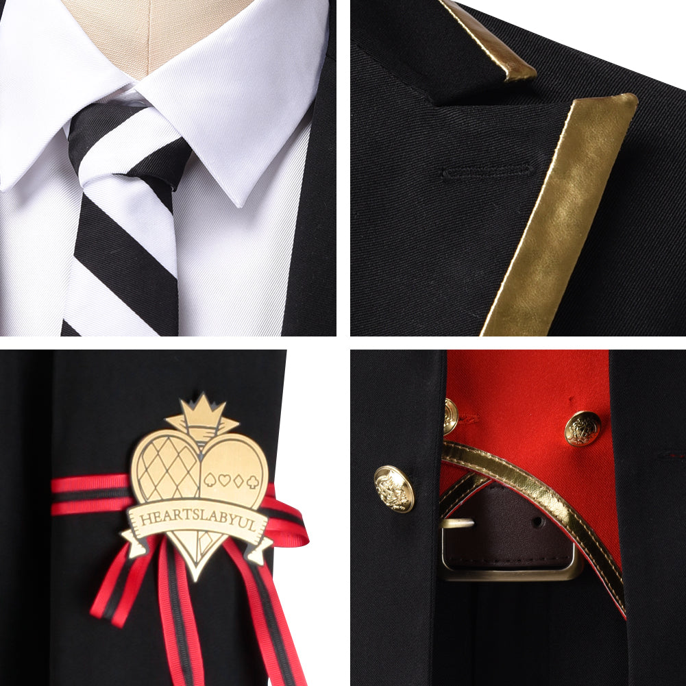 Twisted Wonderland Riddle Ace Deuce Trey Cosplay Costume School Uniform Full Sets