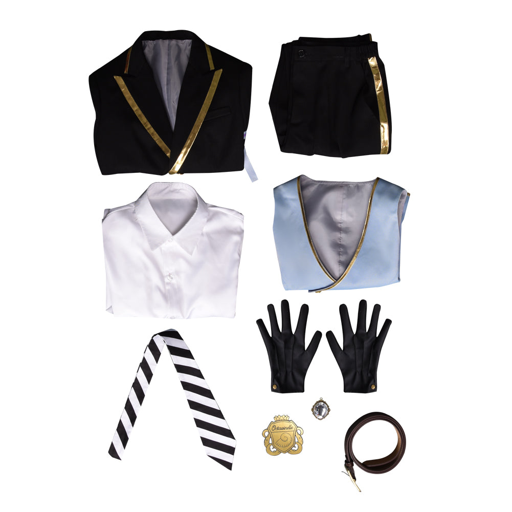 Twisted Wonderland Floyd Jade Azul Cosplay Costume School Uniform Full Sets