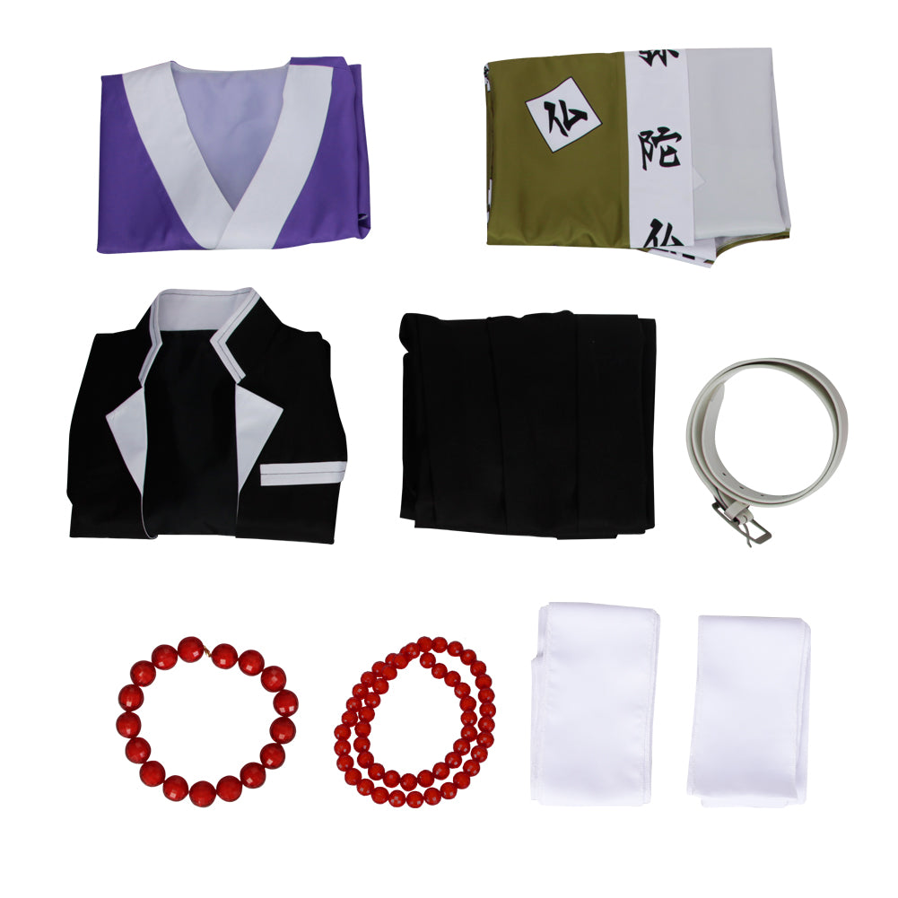 Demon Slayer Himejima Gyoumei Cosplay Costume Kimono Cardigan Suit Robe Cloak