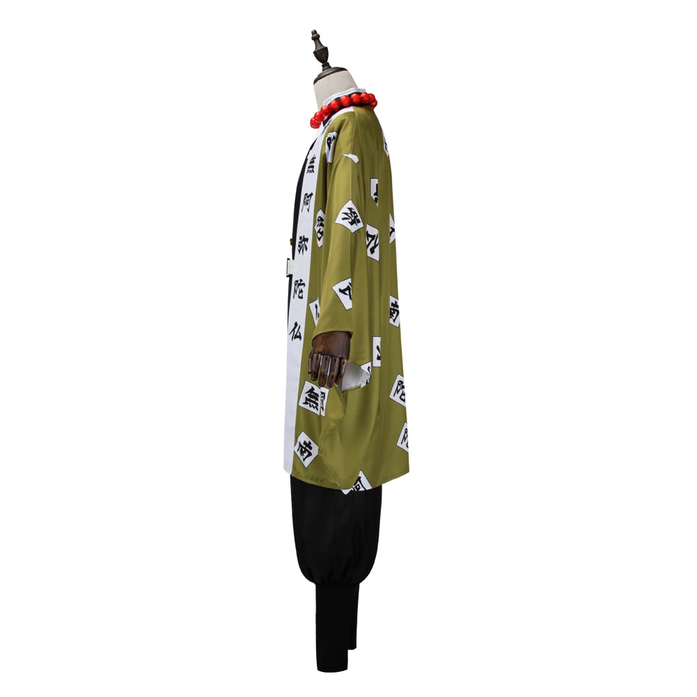 Demon Slayer Himejima Gyoumei Cosplay Costume Kimono Cardigan Suit Robe Cloak