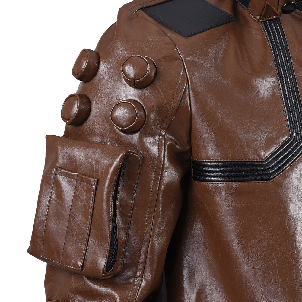 Cyberpunk Cosplay Costume Deluxe PU Leather Punk Jacket Outwears Full Sets Suit Outfit