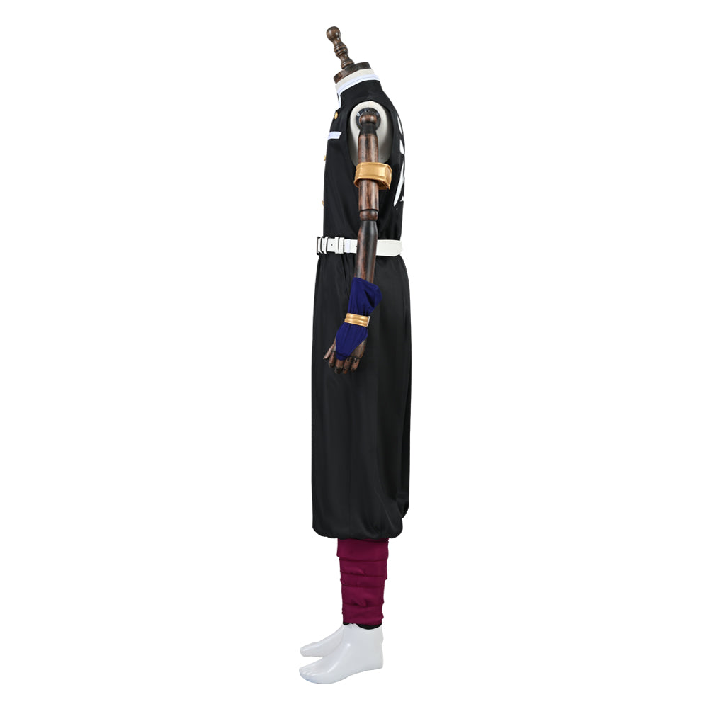 Demon Slayer Uzui Tengen Cosplay Costume Kimono Cardigan Suit Uniform with Headpiece