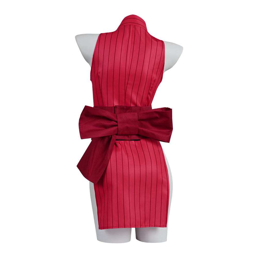 Demon Slayer Makiwo Cosplay Costume Sexy Kimono Dress Skirt Suit Red