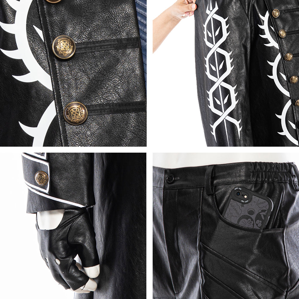 Devil May Cry 5 Vergil Cosplay Costume Halloween Uniform Suit full Sets