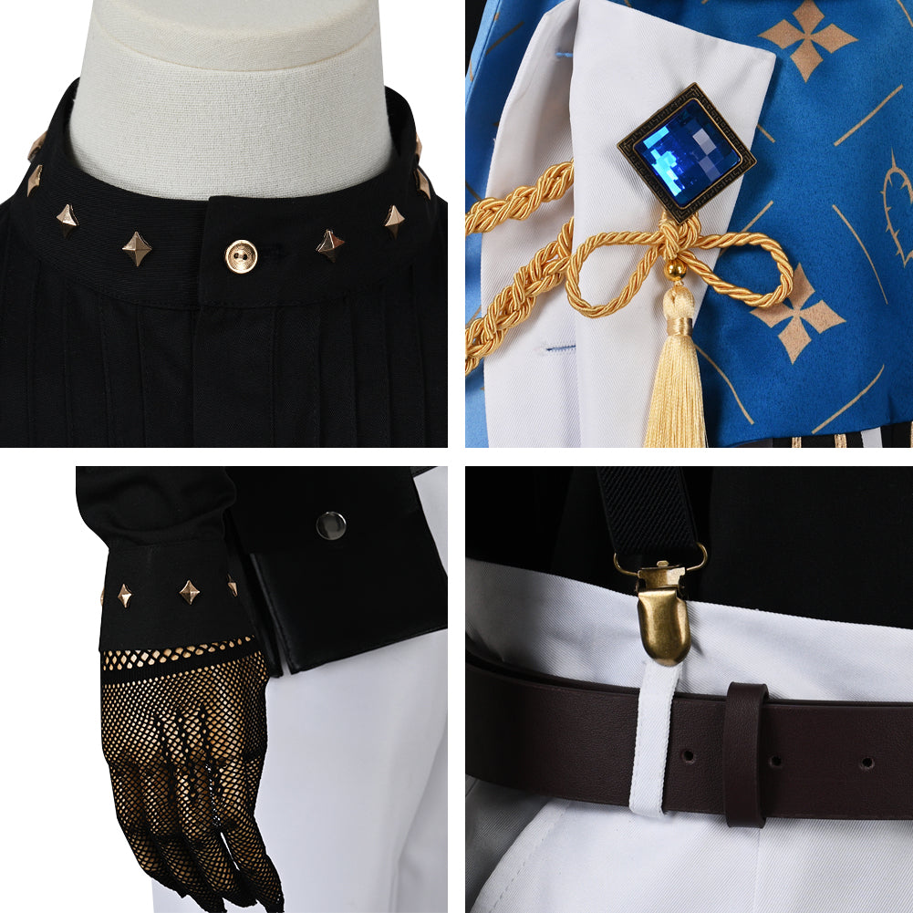Vtuber NIJISANJI Luxiem Ike Eveland Cosplay Costume Halloween Dress Suit Full Sets