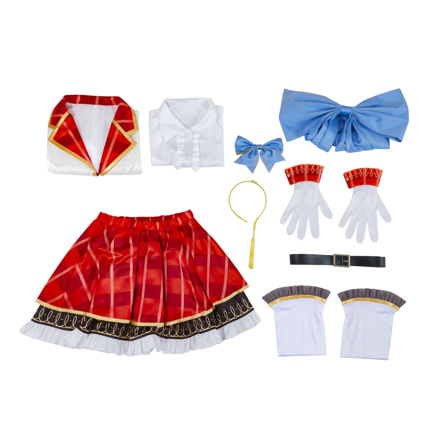 LoveLive sif2 u's Sonoda Umi Cosplay Costume High School Uniform Dress Red