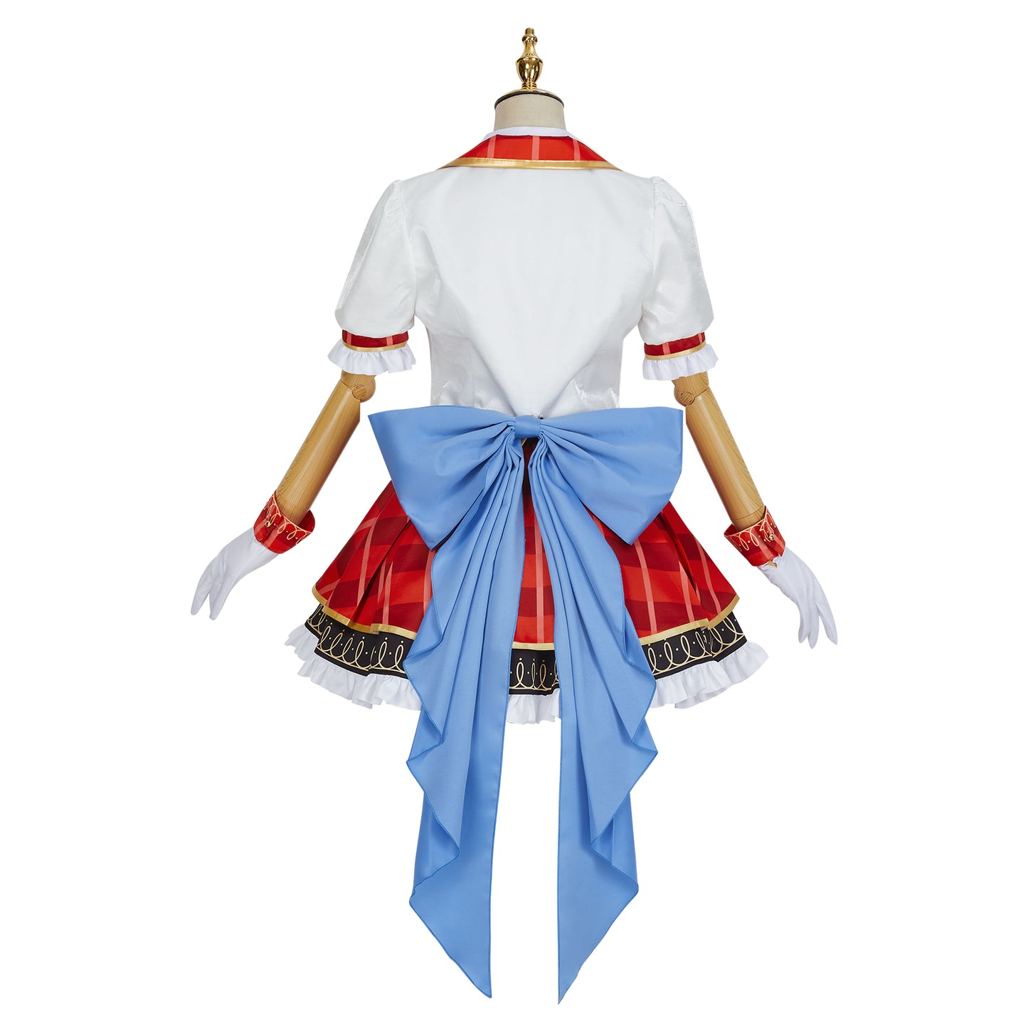 LoveLive sif2 u's Sonoda Umi Cosplay Costume High School Uniform Dress Red