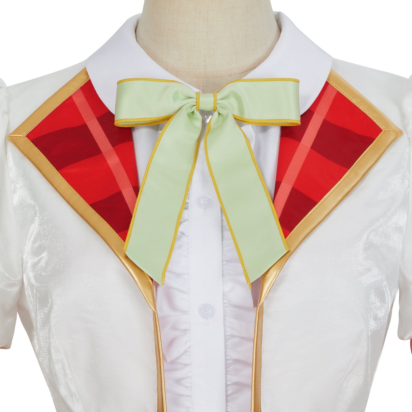LoveLive sif2 u's Hanayo Koizumi Cosplay Costume High School Uniform Dress Red