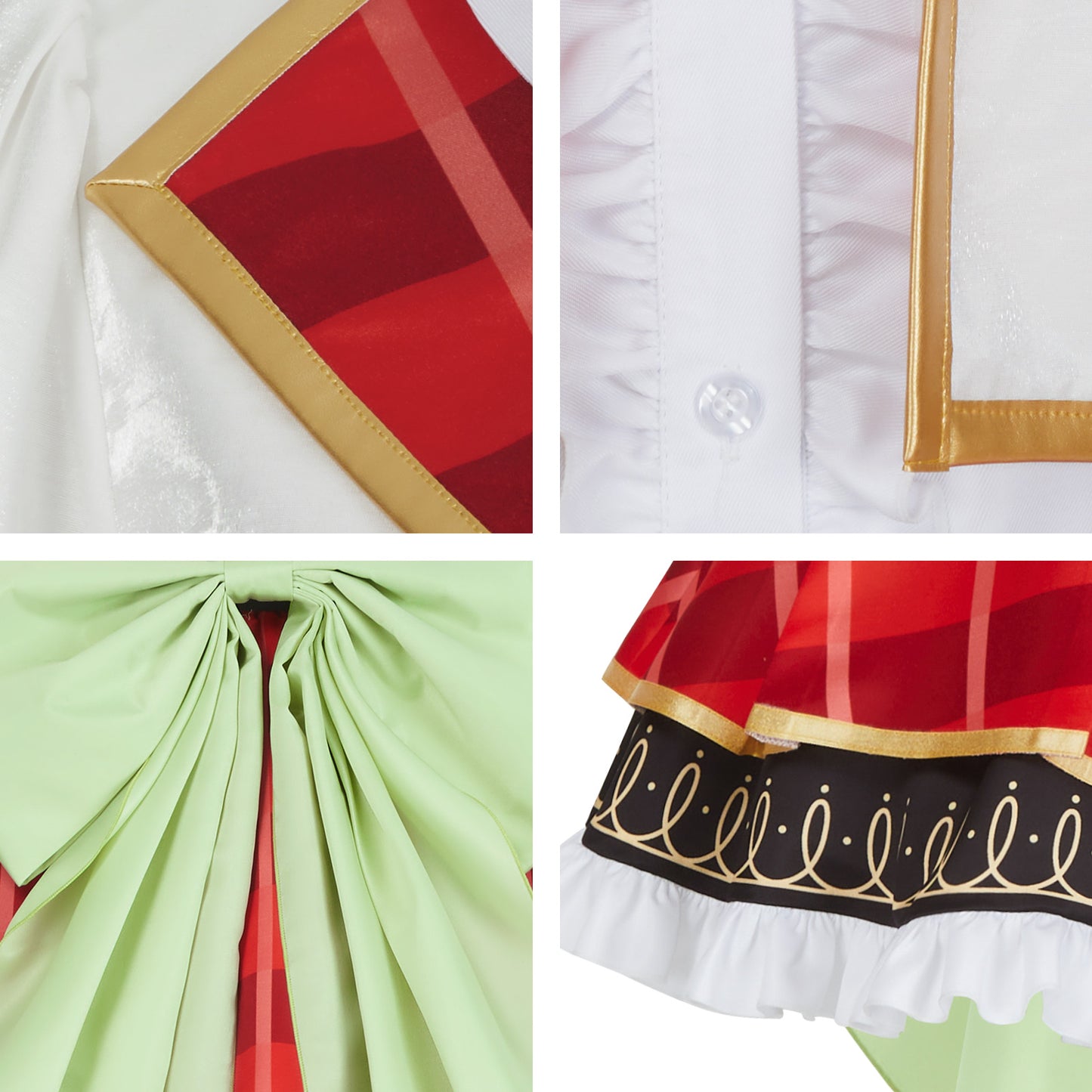 LoveLive sif2 u's Hanayo Koizumi Cosplay Costume High School Uniform Dress Red