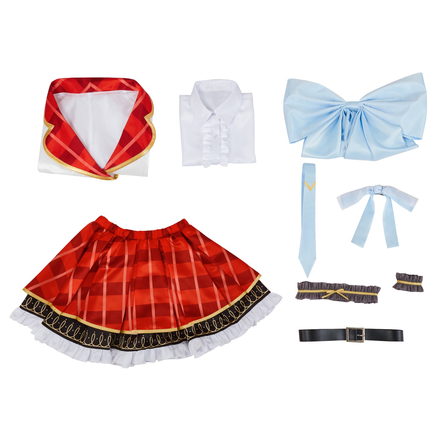LoveLive sif2 u's EliAyase Ellie Cosplay Costume High School Uniform Dress Red