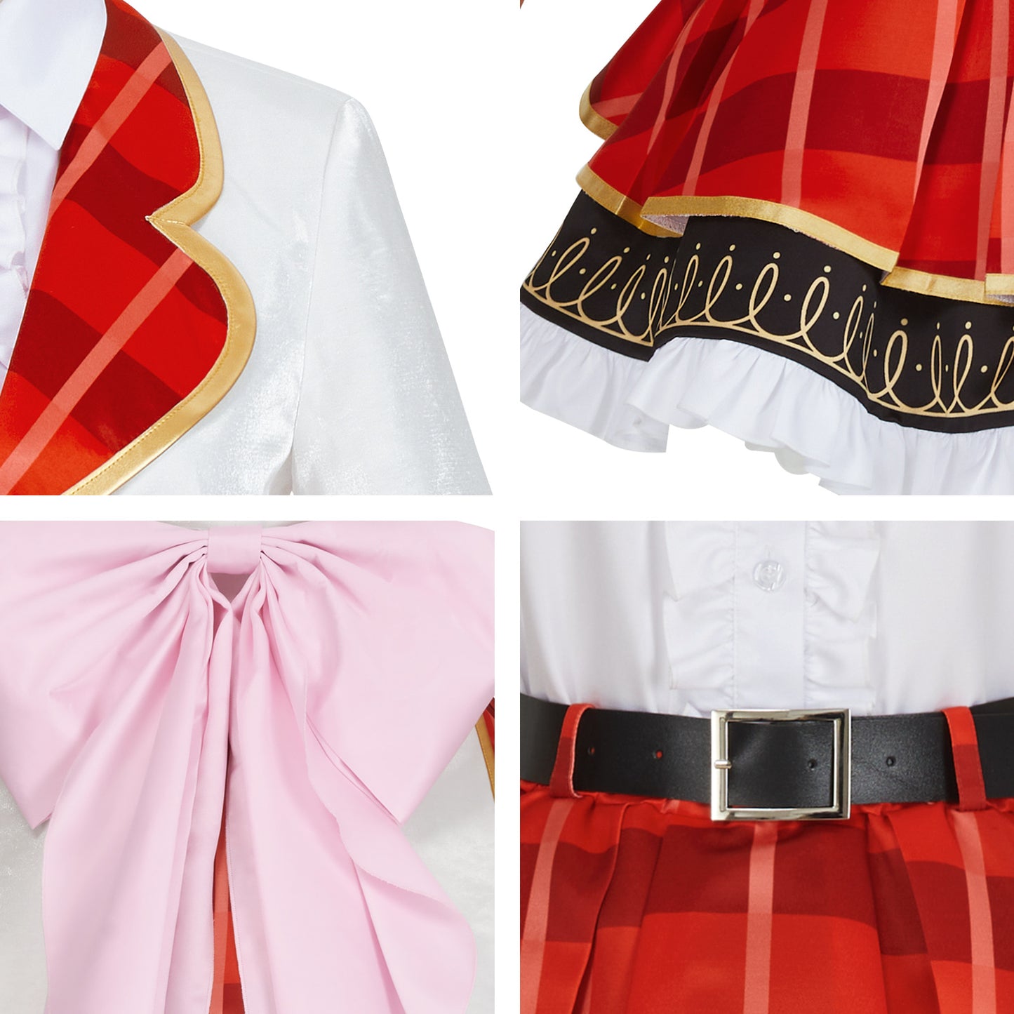 LoveLive sif2 u's Nico Yazawa Cosplay Costume High School Uniform Dress Red