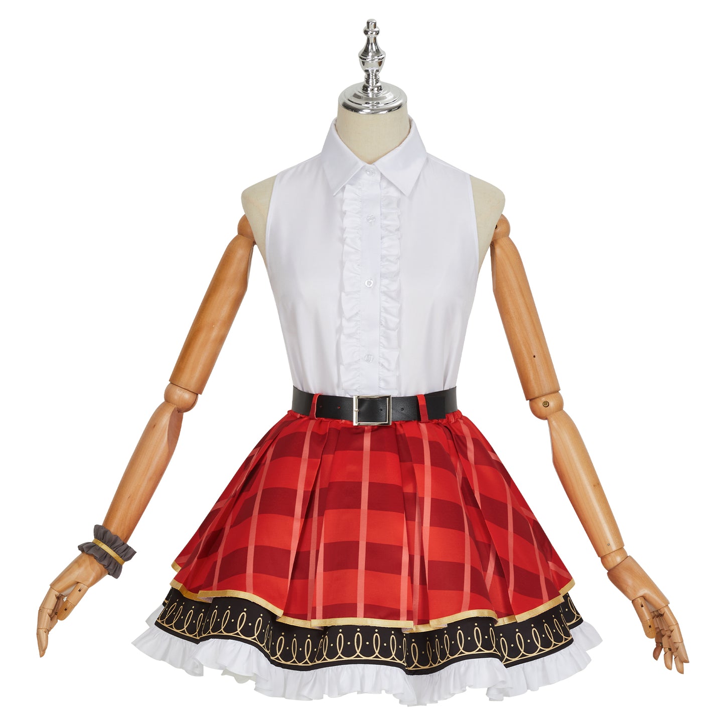 LoveLive sif2 u's Nico Yazawa Cosplay Costume High School Uniform Dress Red