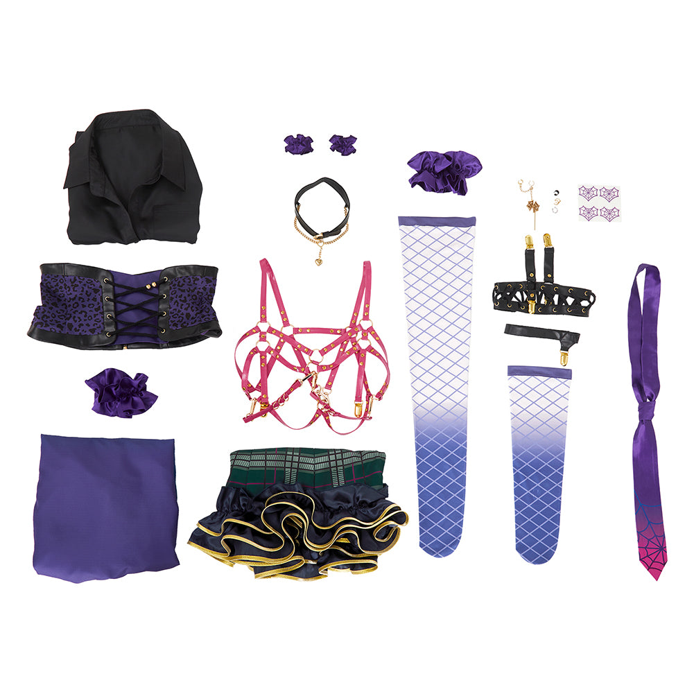 Vtuber Nijisanji EN XSOLEIL Meloco Kyoran Cosplay Costume Halloween Dress Suit Full Sets