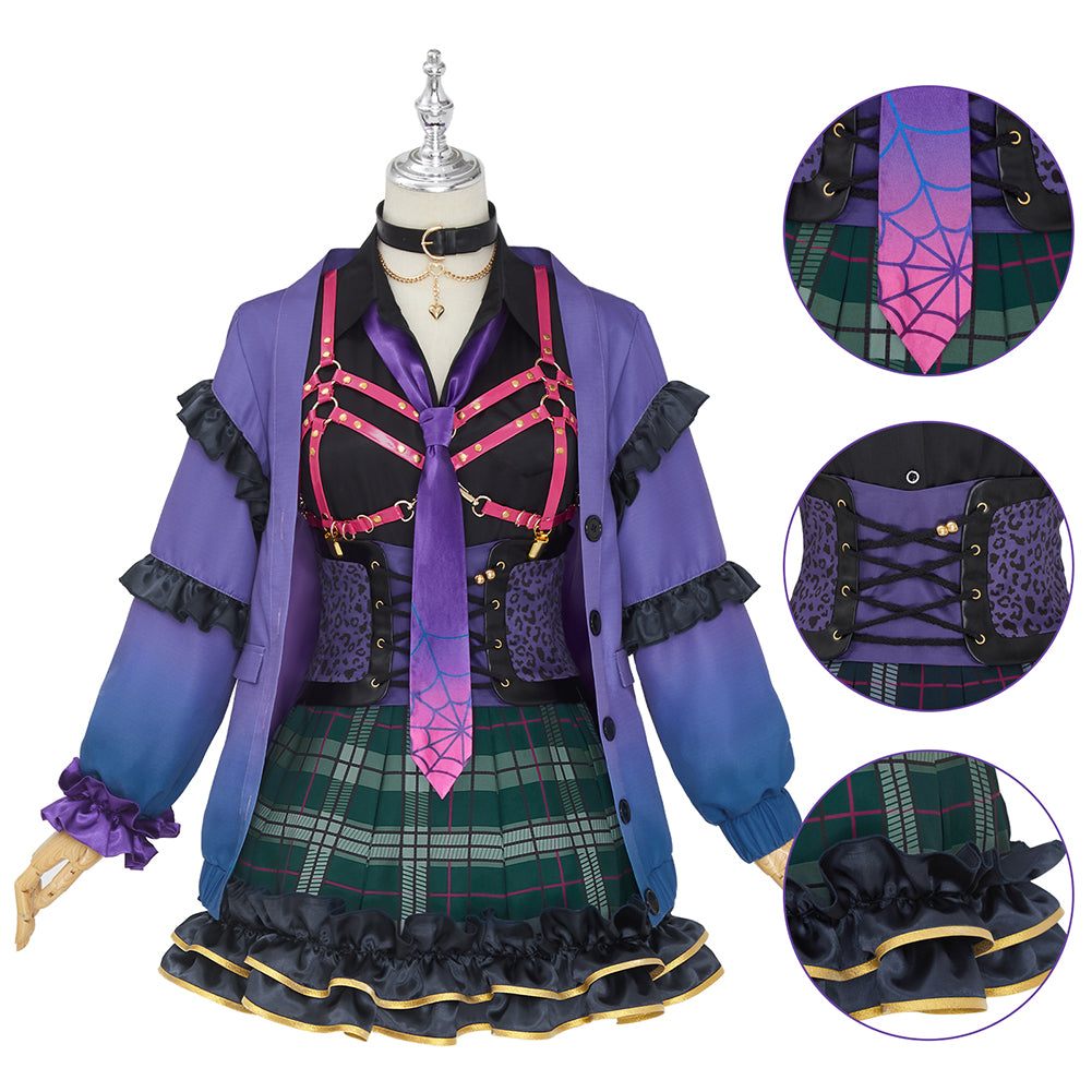 Vtuber Nijisanji EN XSOLEIL Meloco Kyoran Cosplay Costume Halloween Dress Suit Full Sets