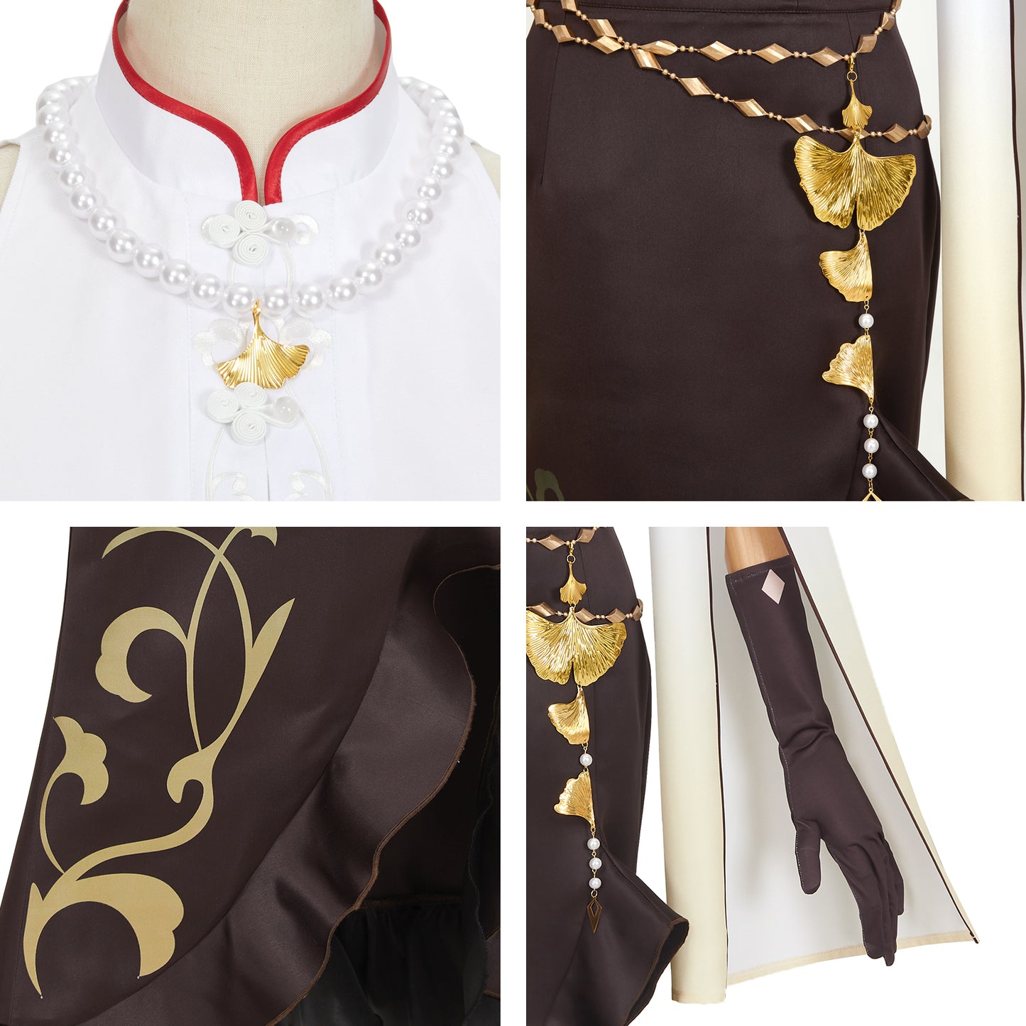 Genshin Impact Ningguang Cosplay Costume Halloween Dress Suit Full Sets