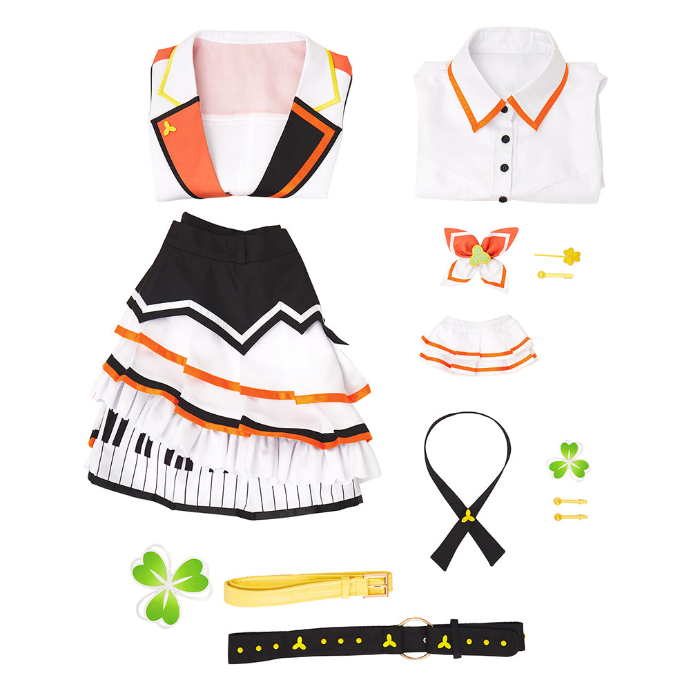 Project Sekai More More Jump Cosplay Hanasato Minori Dress Cosplay Costume Full Sets