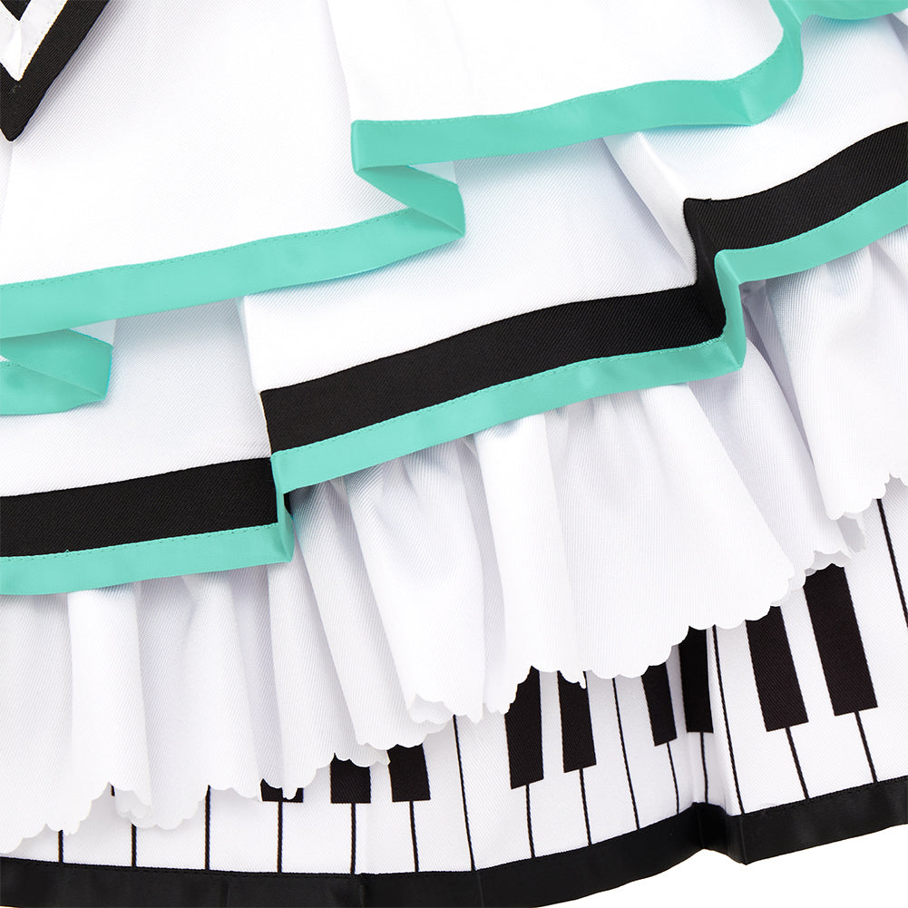 Project Sekai More More Jump Cosplay Hinomori Shizuku Dress Cosplay Costume Full Sets