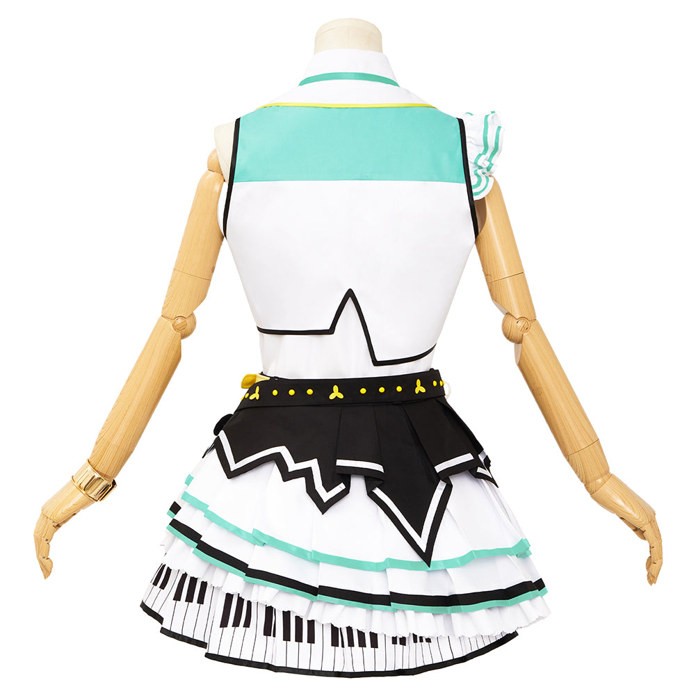 Project Sekai More More Jump Cosplay Hinomori Shizuku Dress Cosplay Costume Full Sets