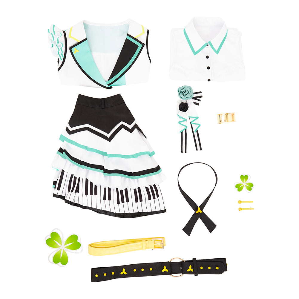 Project Sekai More More Jump Cosplay Hinomori Shizuku Dress Cosplay Costume Full Sets