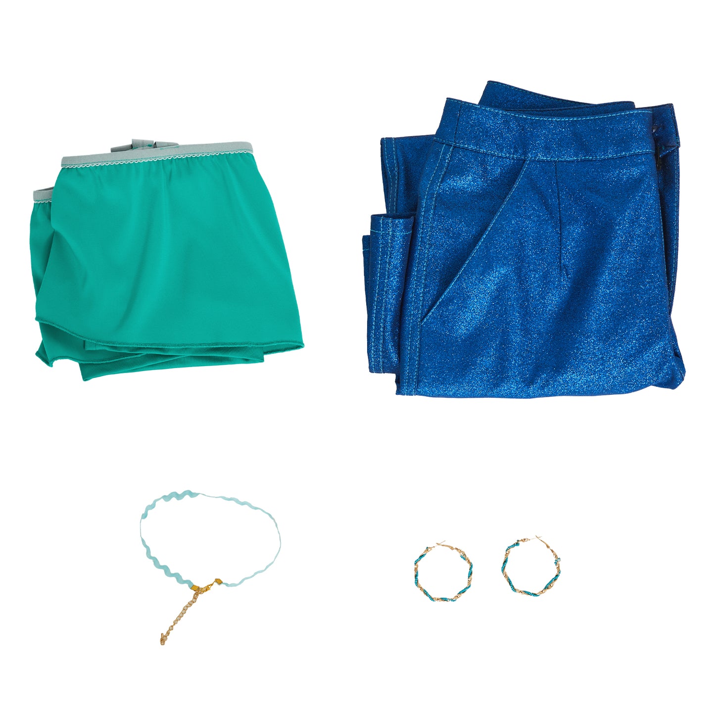 Ruby Gillman Teenage Kraken Cosplay Costume Mermaid Chelsea Dress with Necklace Halloween Outfits