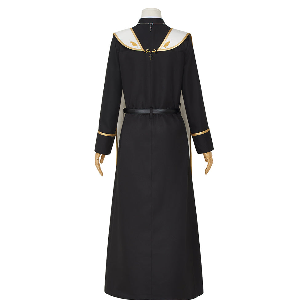 Vtuber YouTube NIJISANJI kanae Cosplay Costume Priest God Father Costume Uniform Black