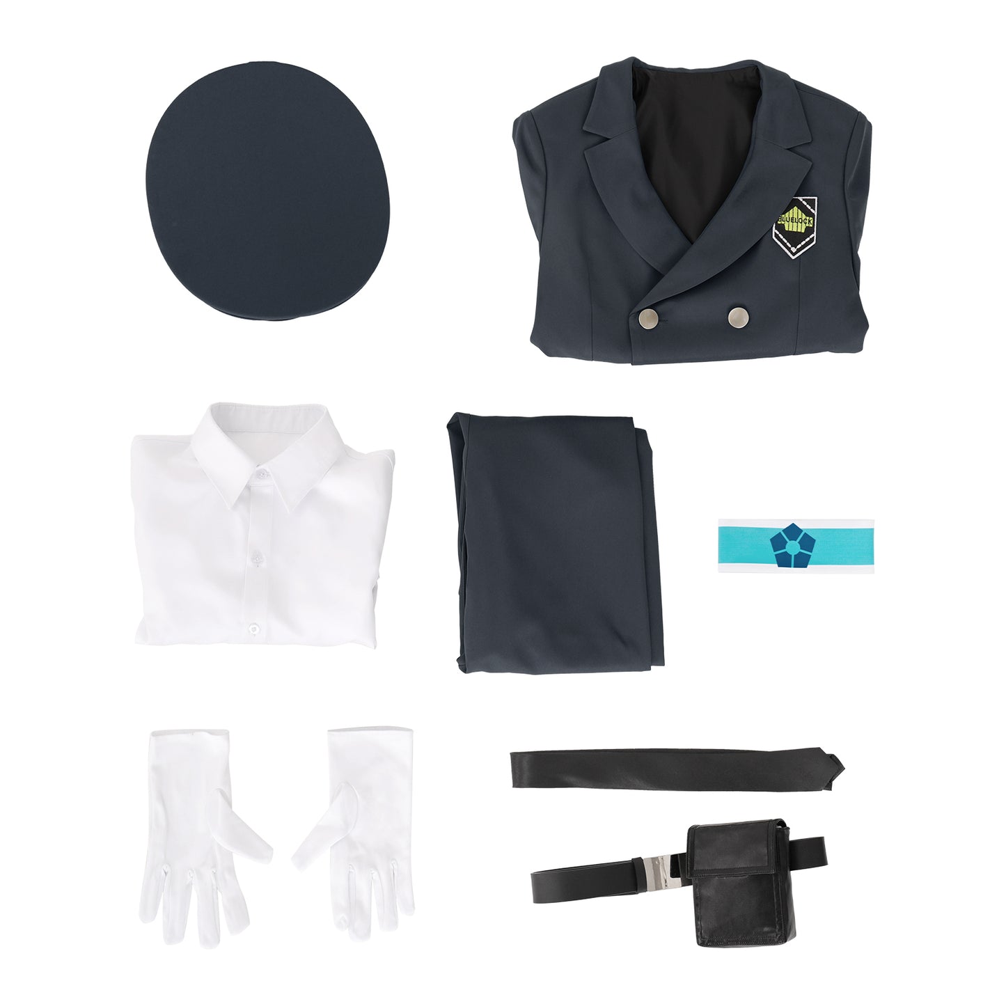 BLUE LOCK Rin Itoshi Cosplay Costume Police Guard Costume Uniform Suit Full Sets