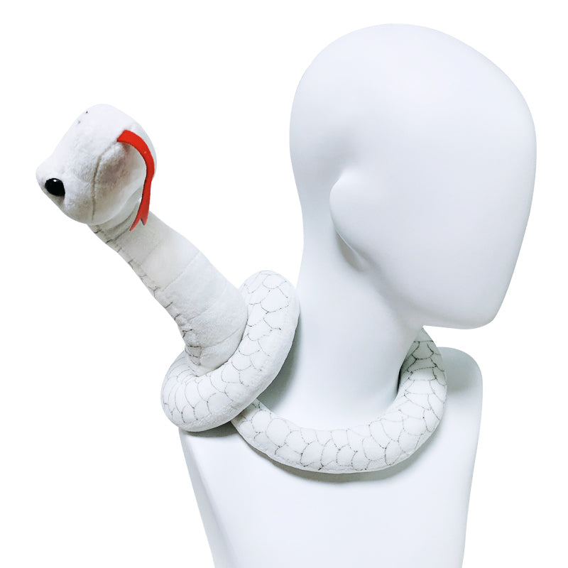 Iguro Obanai Snake Cosplay Costume Pet Toys White Snake Doll Accessory Props