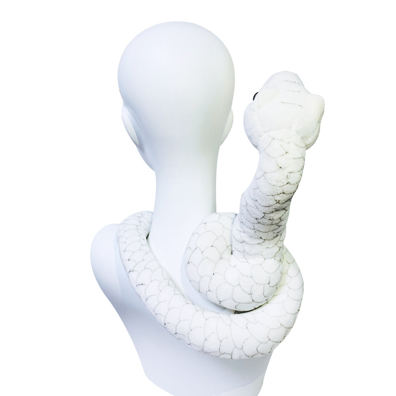 Iguro Obanai Snake Cosplay Costume Pet Toys White Snake Doll Accessory Props