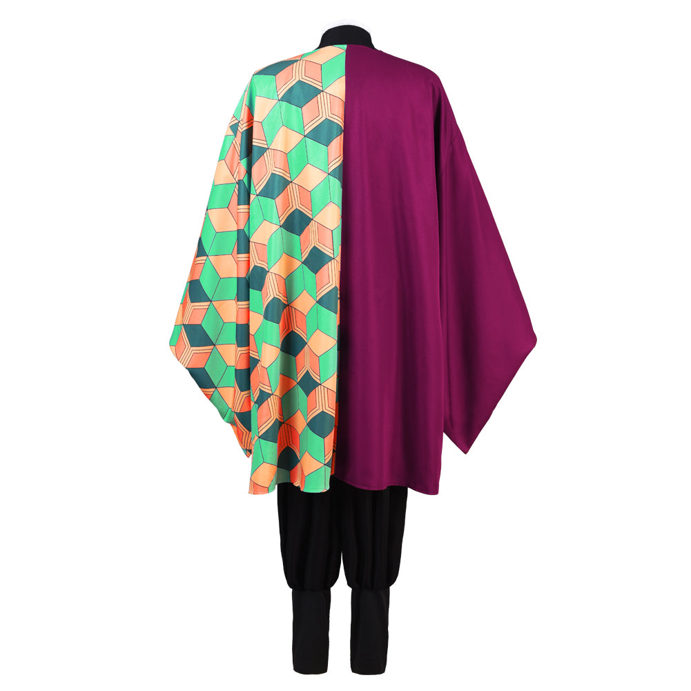 Demon Slayer Tomioka Giyuu Cosplay Costume Kimono Cardigan Suit Robe Cloak