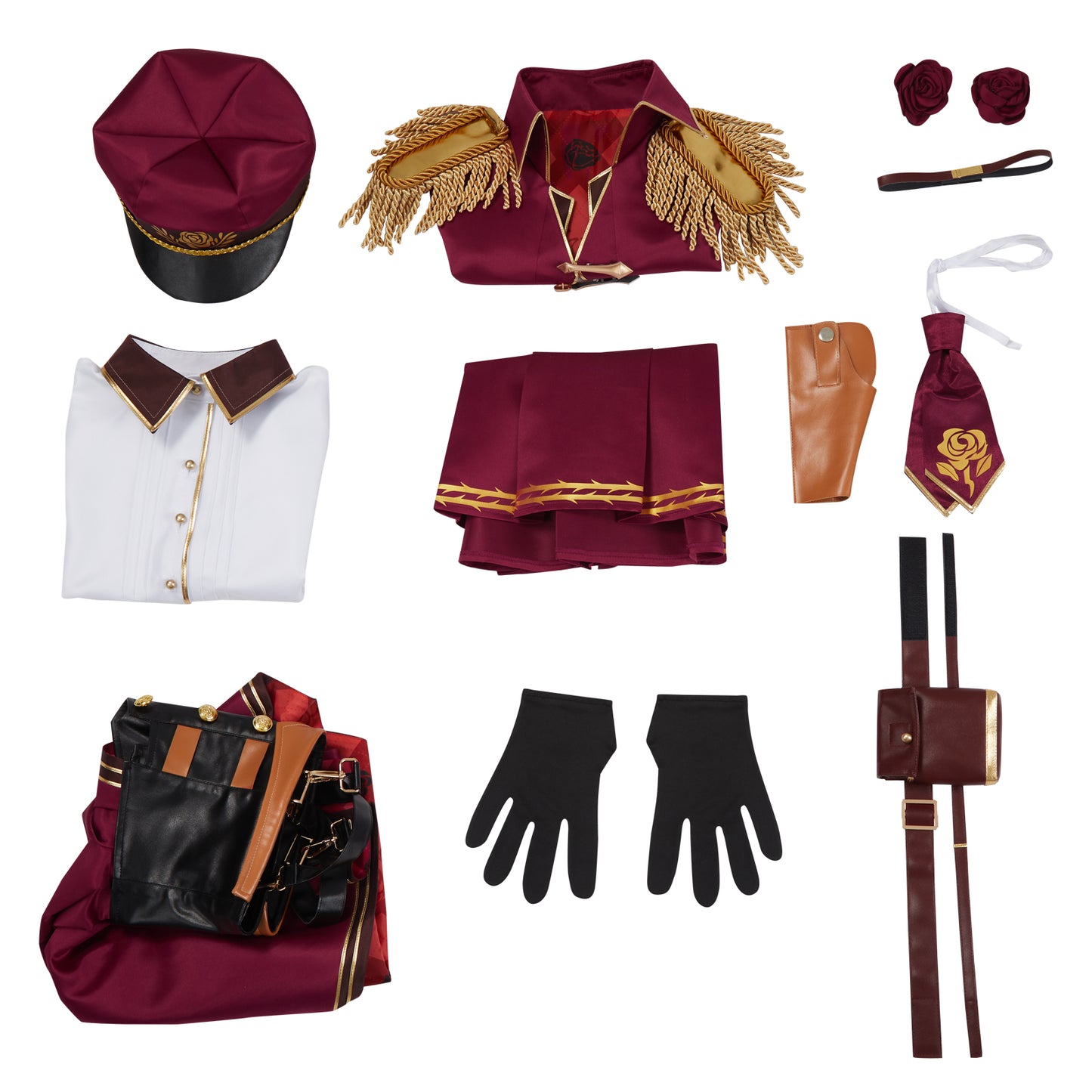 VTuber Obsydia Rosemi Lovelock Cosplay Costume Halloween Dress Suit Full Sets with Hat