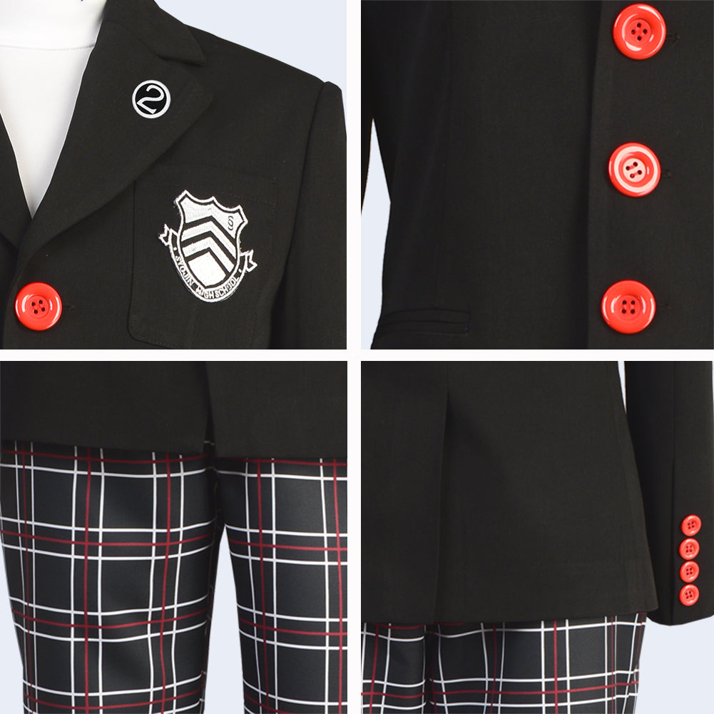Persona 5 P5 Joker Akira Kurusu Cosplay Costume Halloween School Uniform Suit