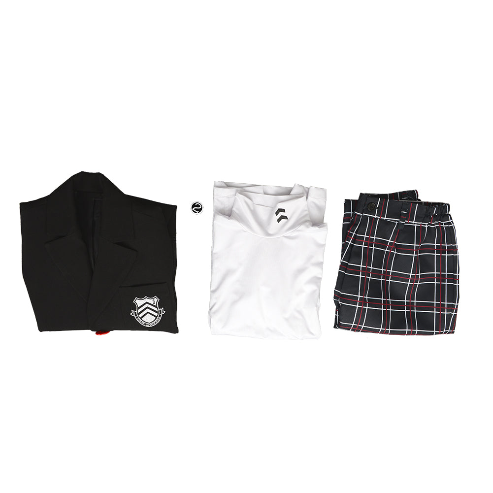 Persona 5 P5 Joker Akira Kurusu Cosplay Costume Halloween School Uniform Suit