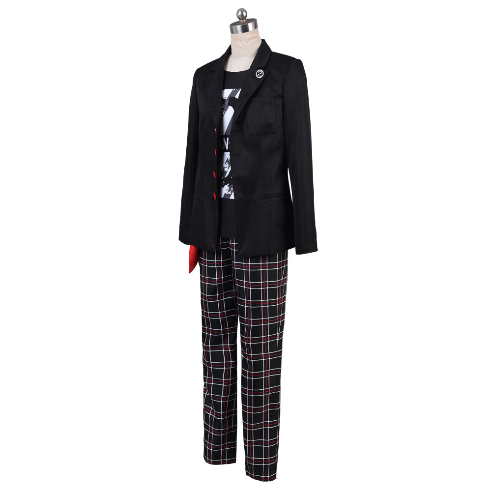 Persona 5 P 5 Amamiya Ren Cosplay Costume Joker Dancing Star Night School Uniform Suit