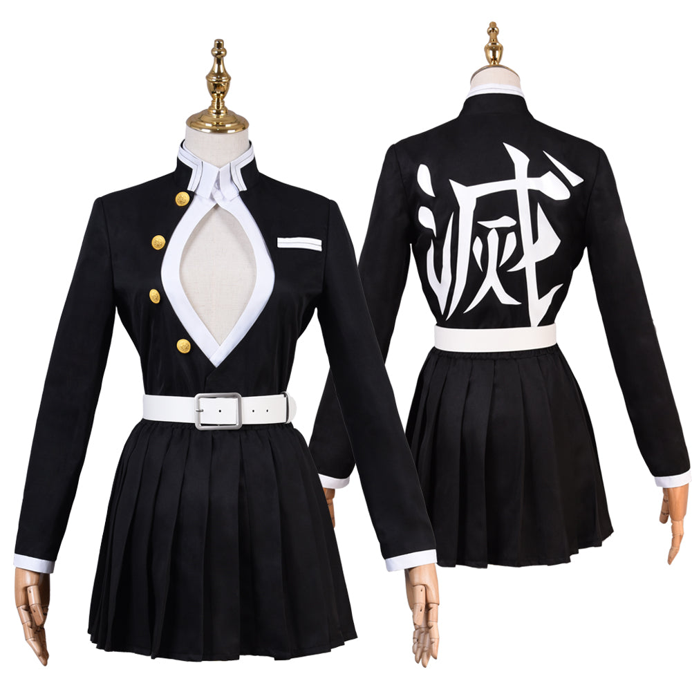 Demon Slayer Kanroji Mitsuri Dress Cosplay Costume Halloween Kimono Suit Uniform