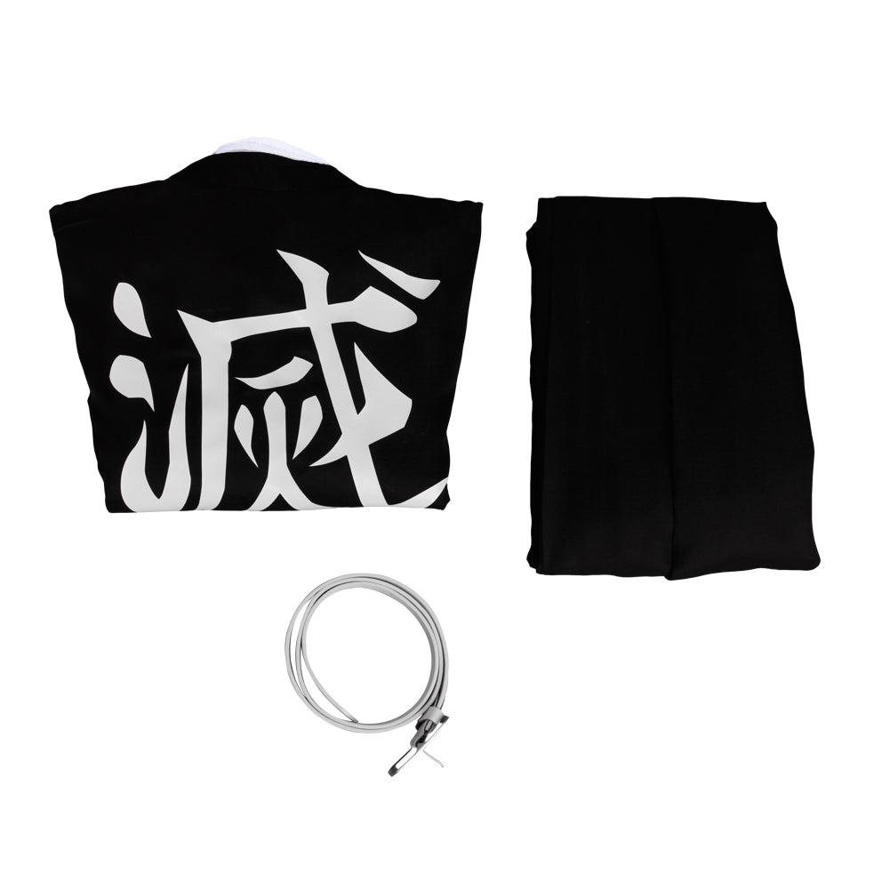 Demon Slayer Tokitou Muichirou Cosplay Costume Black Uniform Kimono Outfit