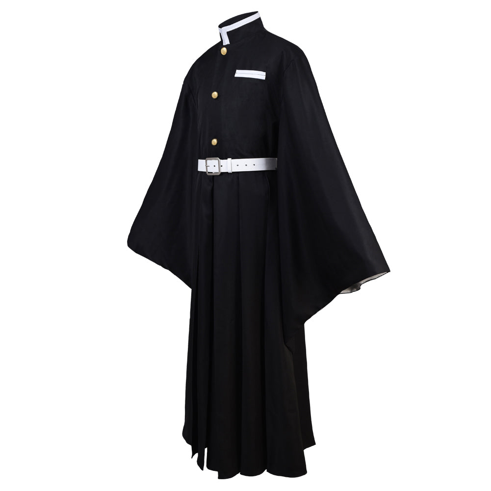 Demon Slayer Tokitou Muichirou Cosplay Costume Black Uniform Kimono Outfit