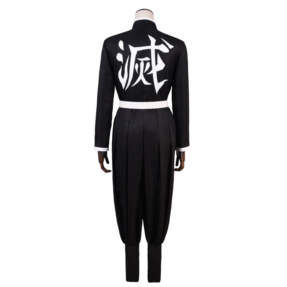 Demon Slayer Kamado Tanjirou Cosplay Costume Kimono Cardigan Suit Robe Cloak