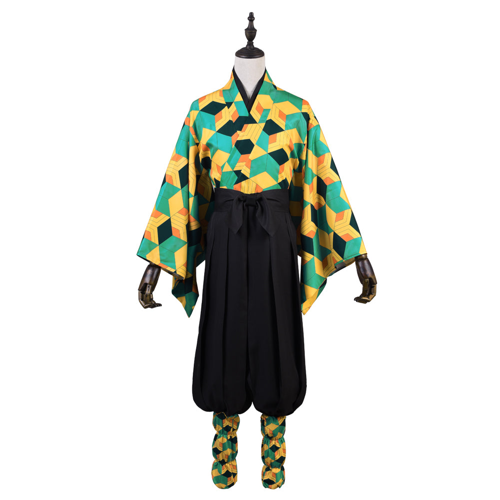 Demon Slayer Sabito Cosplay Costume Halloween Suit Uniform for Men Women