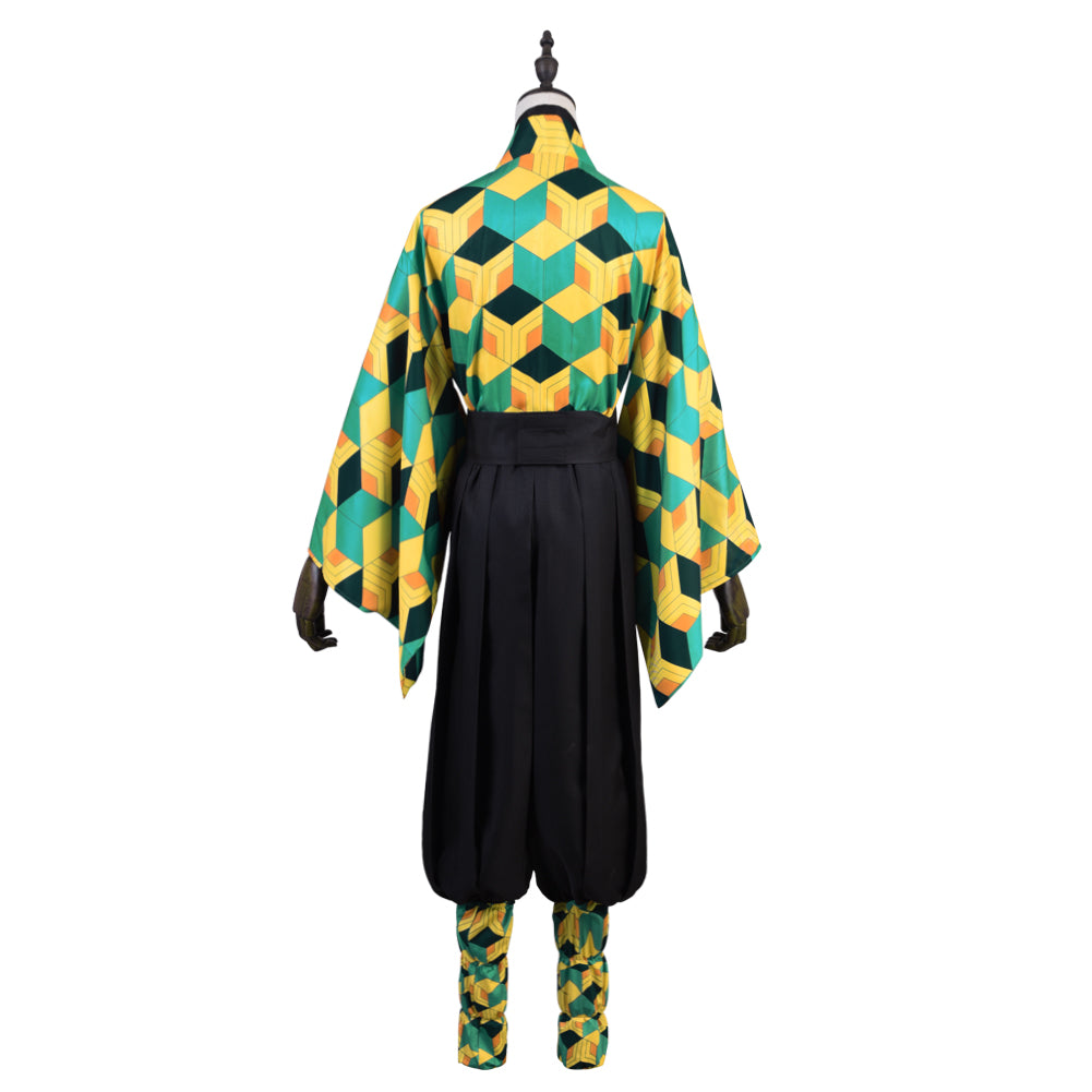 Demon Slayer Sabito Cosplay Costume Halloween Suit Uniform for Men Women